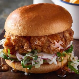Chicken ButterMilk with Chips and Drinks