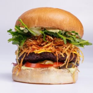 Mexicano Burger with Chips and Drinks